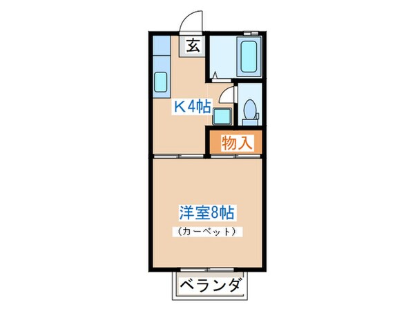 サンビュ－ハイツの物件間取画像